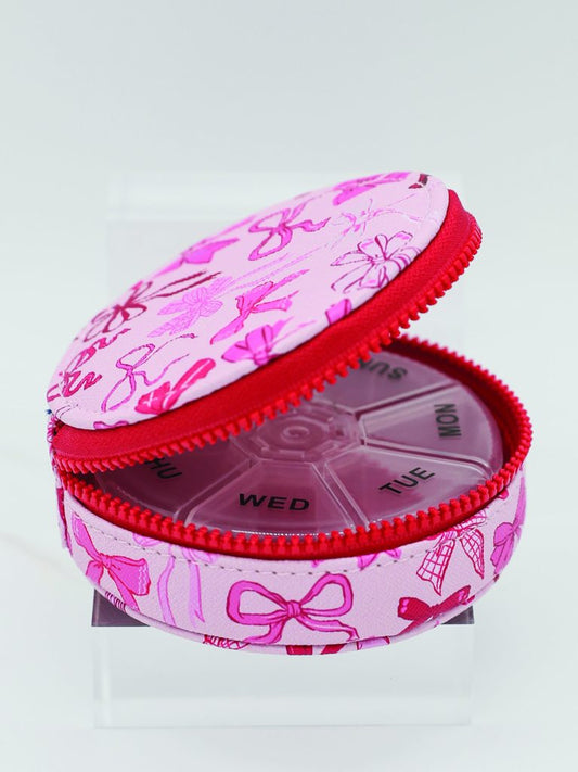 Pink Bow Pill Case