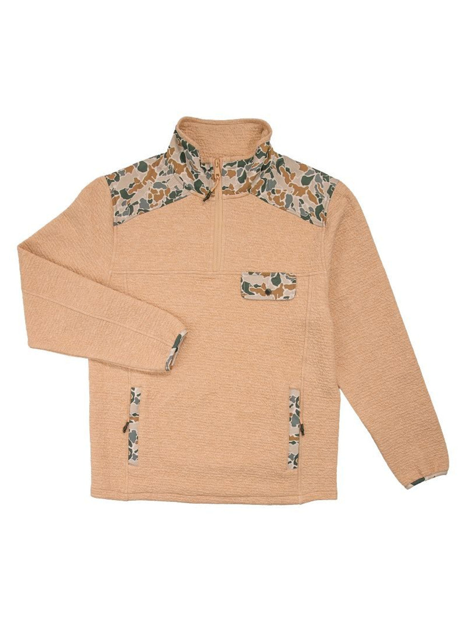 Men's Latte Wesley Quarter Zip Pullover