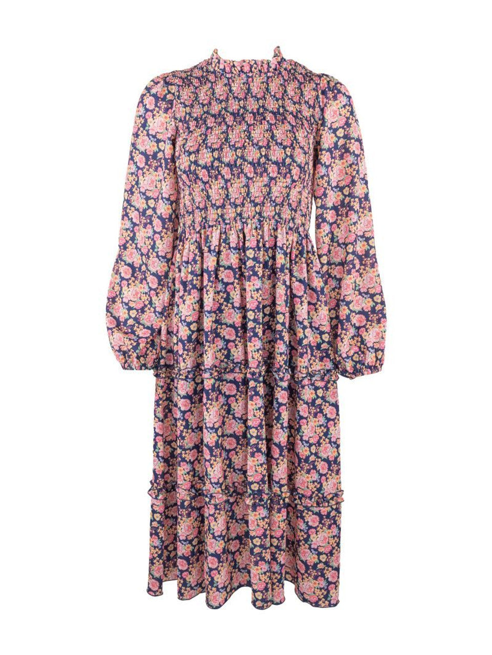 Dark Bloom Avery Tiered Dress