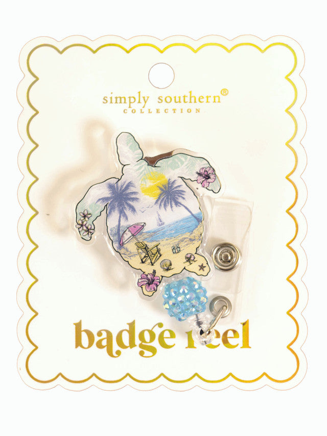 Coastal Turtle Badge Reel