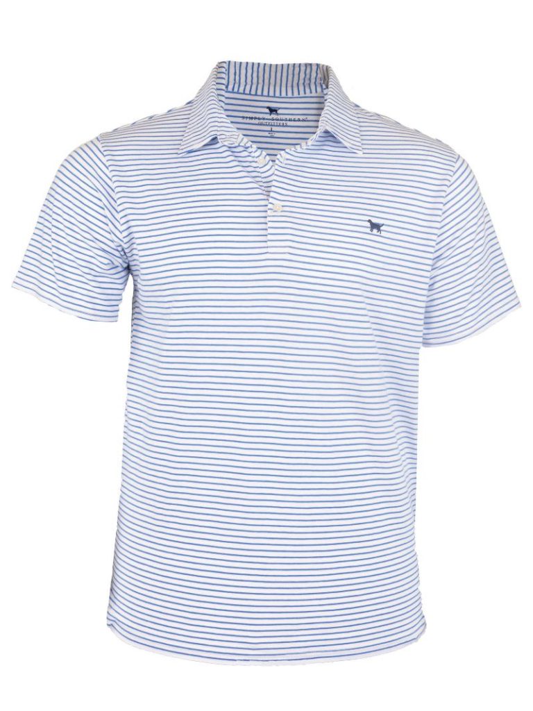 Men's Blue Stripe Polo