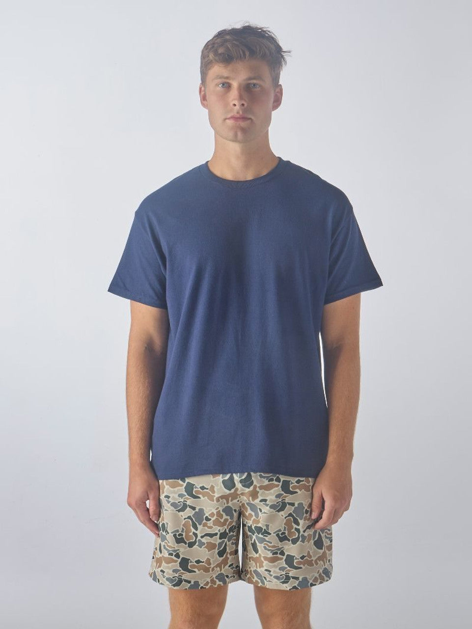 Men's Navy & Brown Camo Dock Shorts