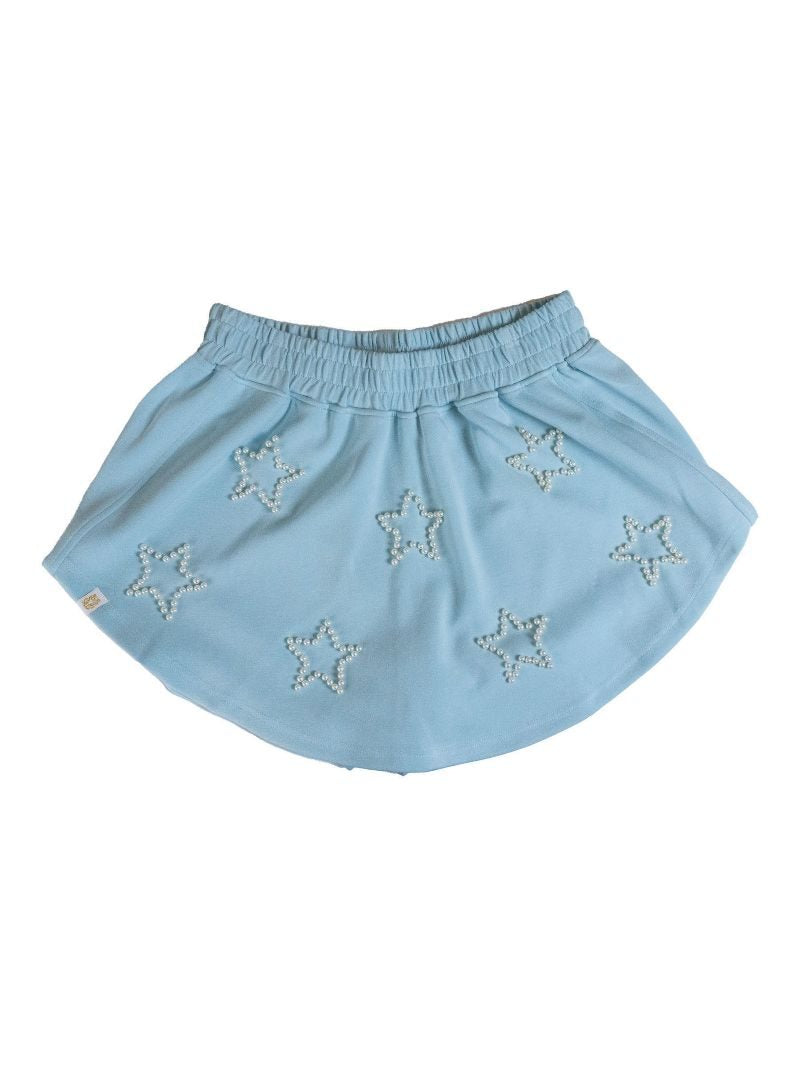 Ice Blue Grace Pearl Star Skort