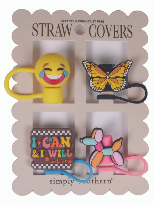 Butterfly Straw Cover Set