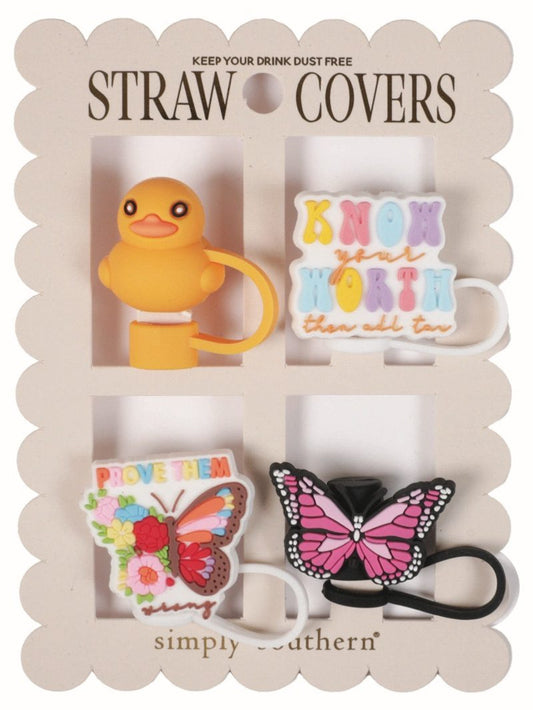 Know Your Worth Straw Cover Set