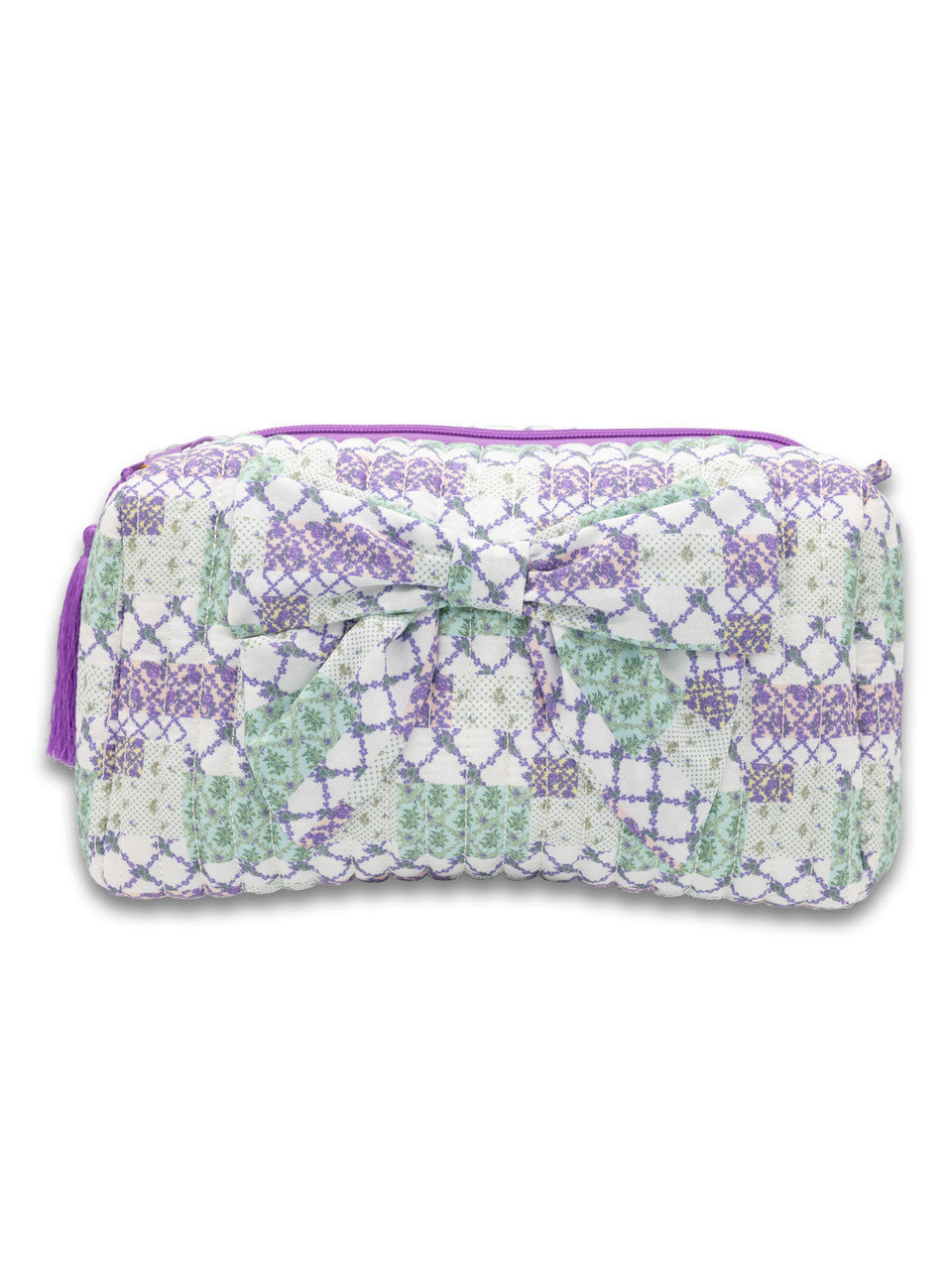 Trail Patch Quilted Bow Cosmetic Bag