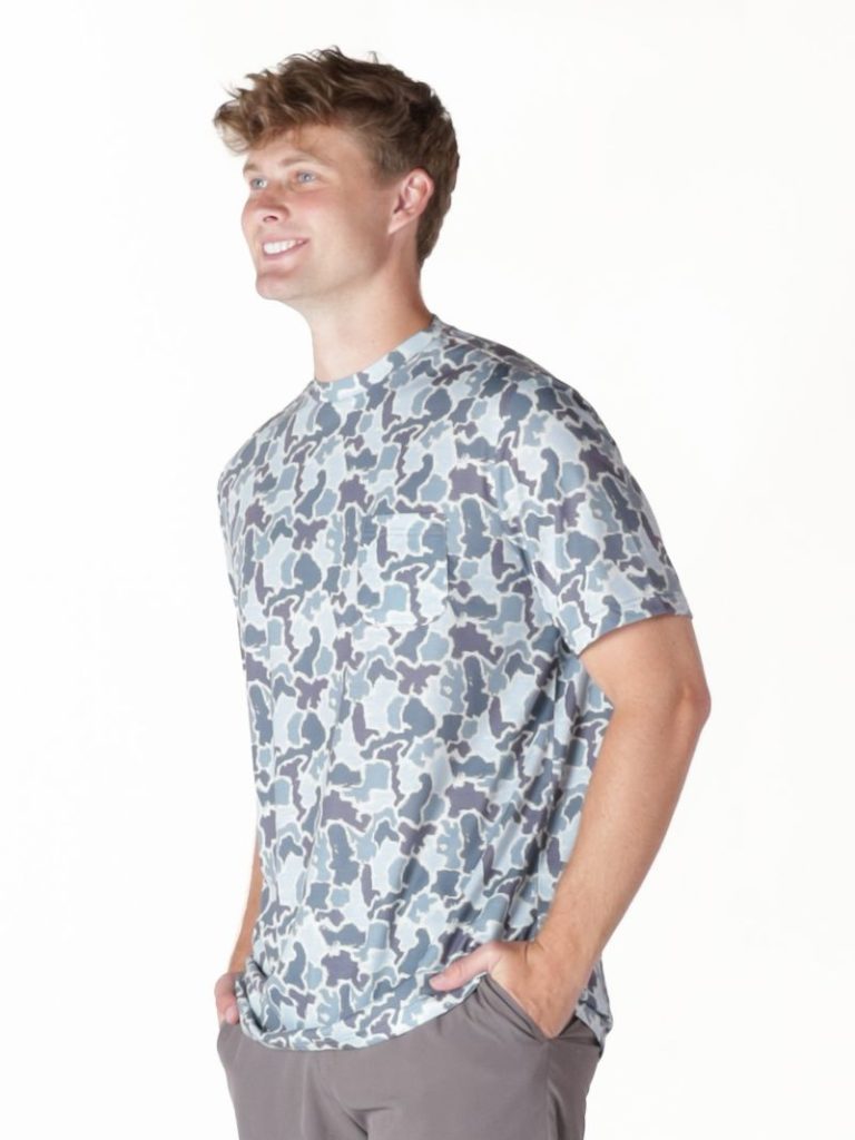 Men's Blue Camo Tee