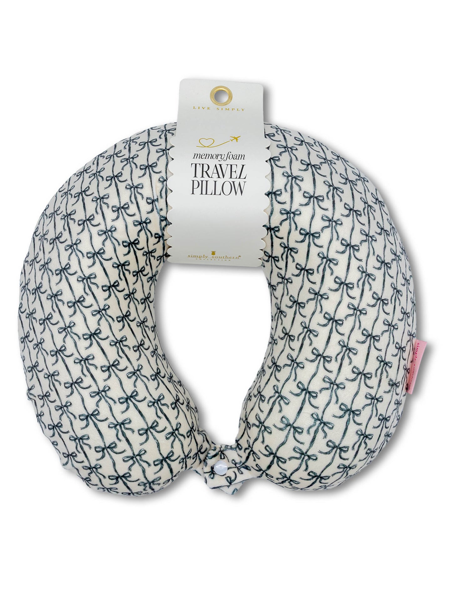 Black Bow Travel Pillow