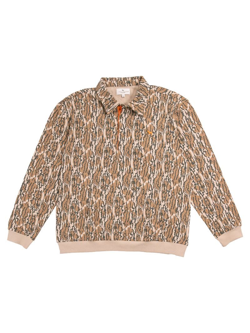 Men's Tree Camo Collared Pullover