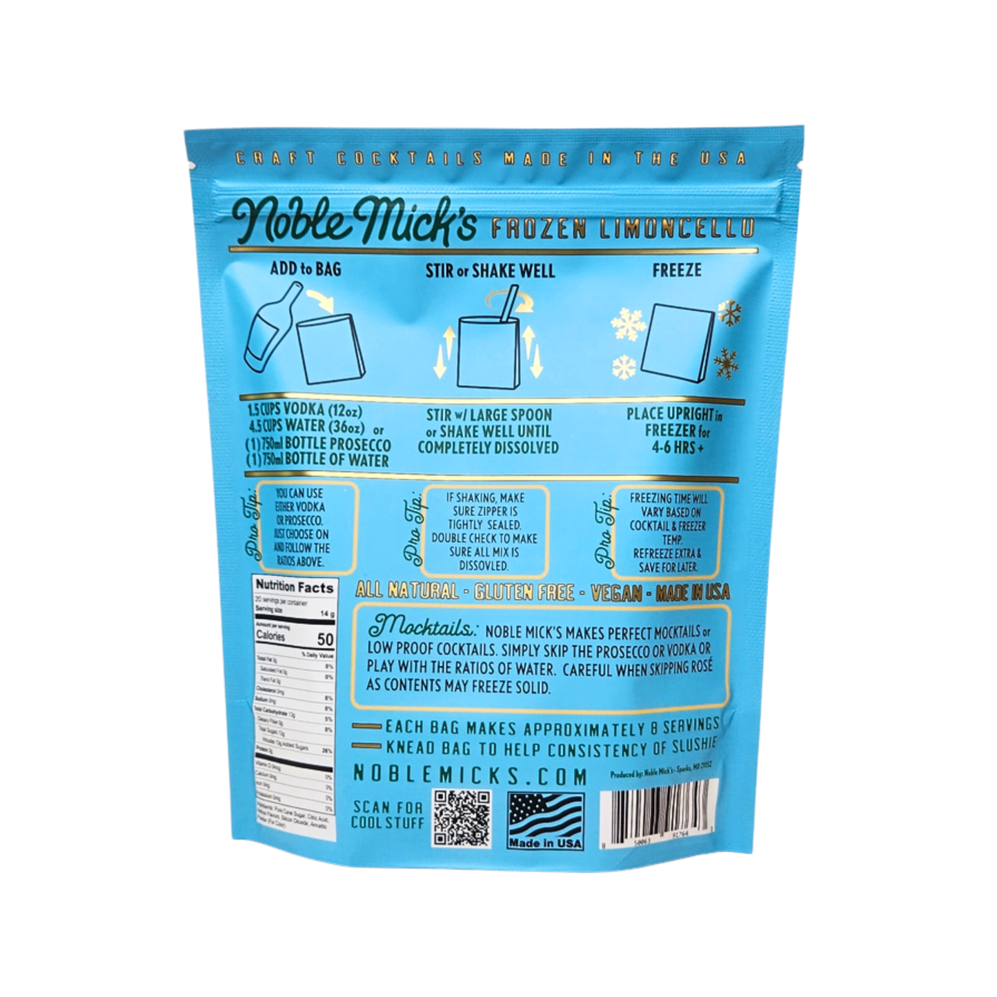 Noble Mick's Limoncello Frozen Cocktail Mix