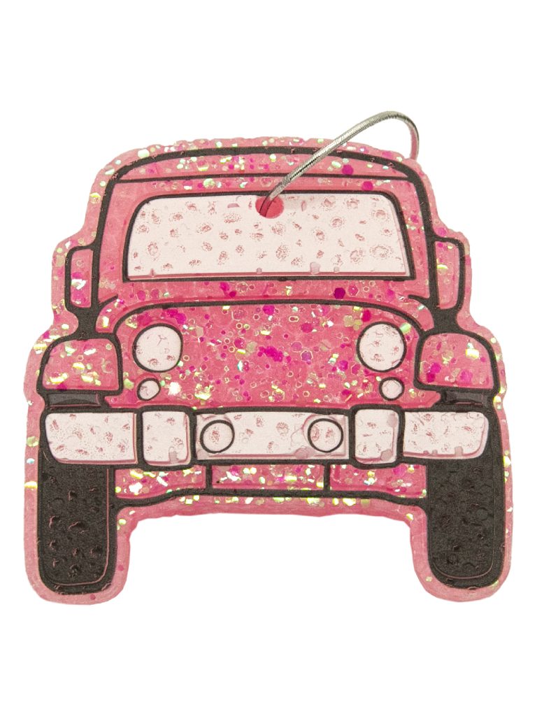 Pink Glitter Jeep Car Freshie