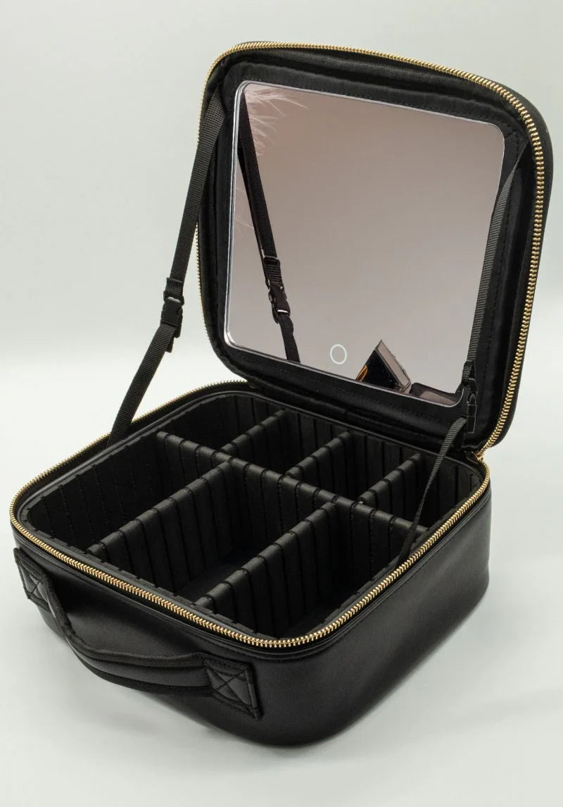 Black Leather Travel Case