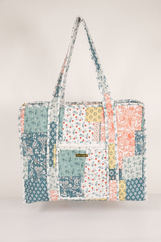 Quilted Pattern Quilted Tote