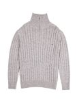 Men's Grey Grayson Quarter Zip Sweater