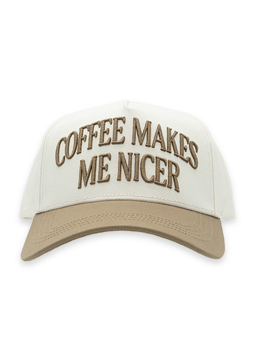 Coffee Makes Me Nicer Trucker Hat