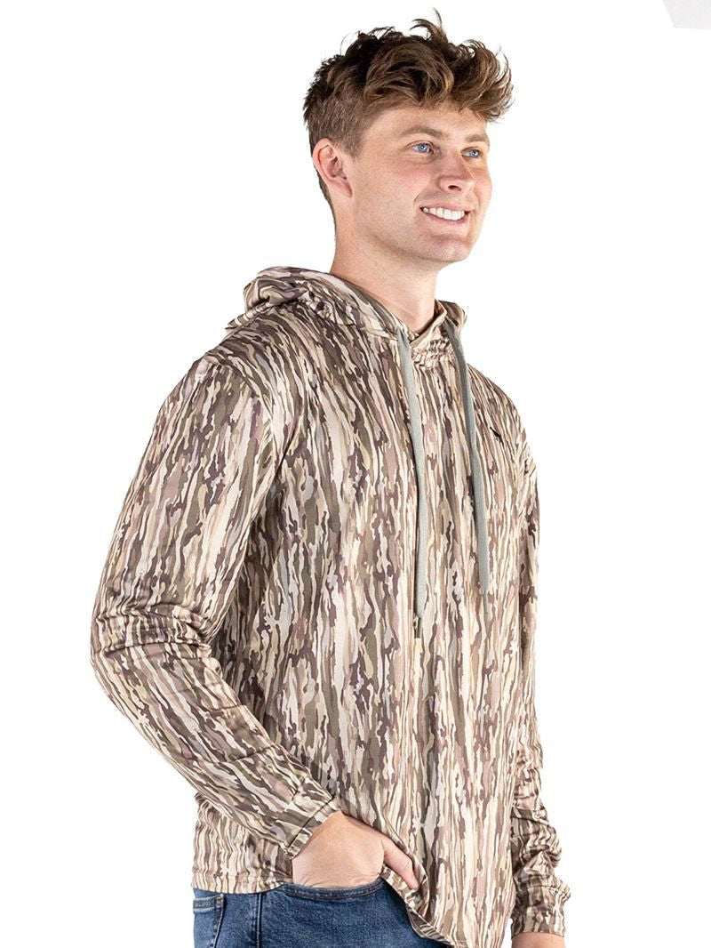 Men's Grey Camo Performance Hoodie