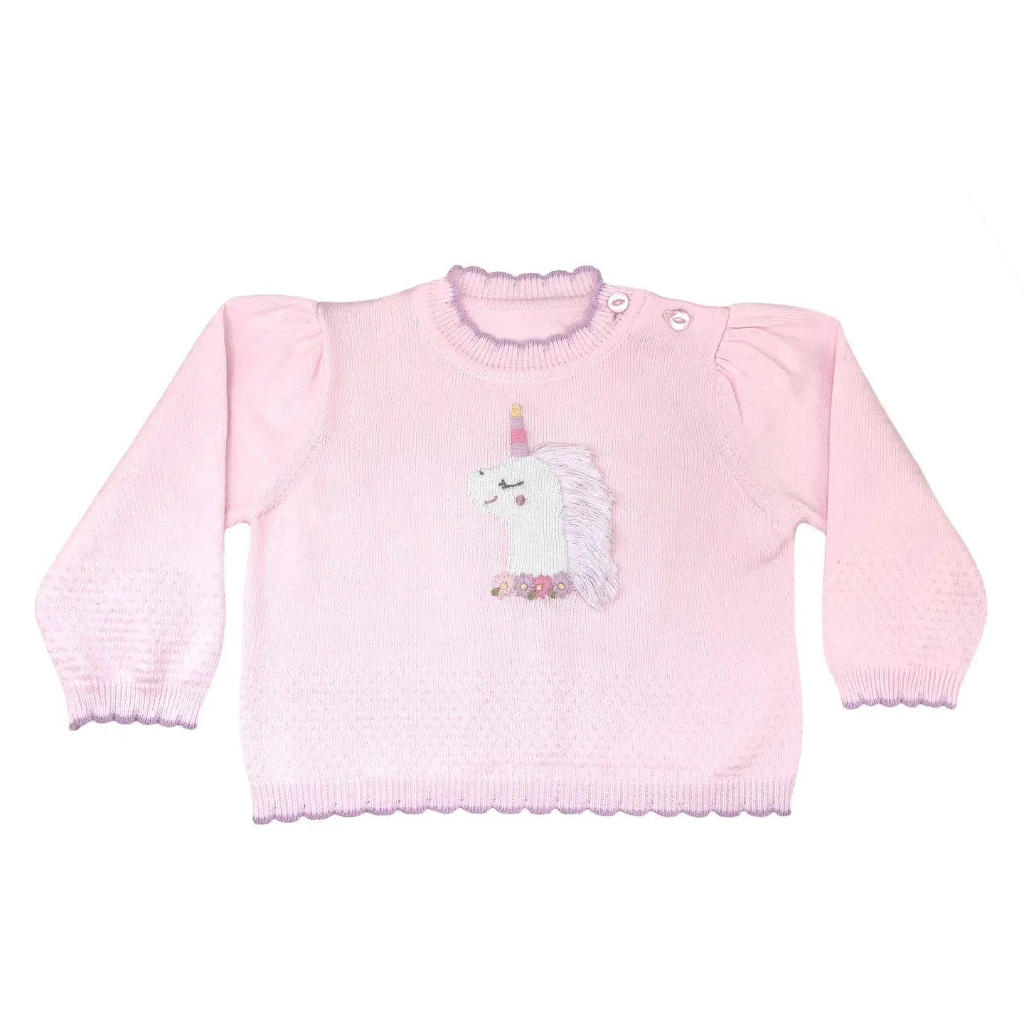 Pink Unicorn Lightweight Knit Sweater