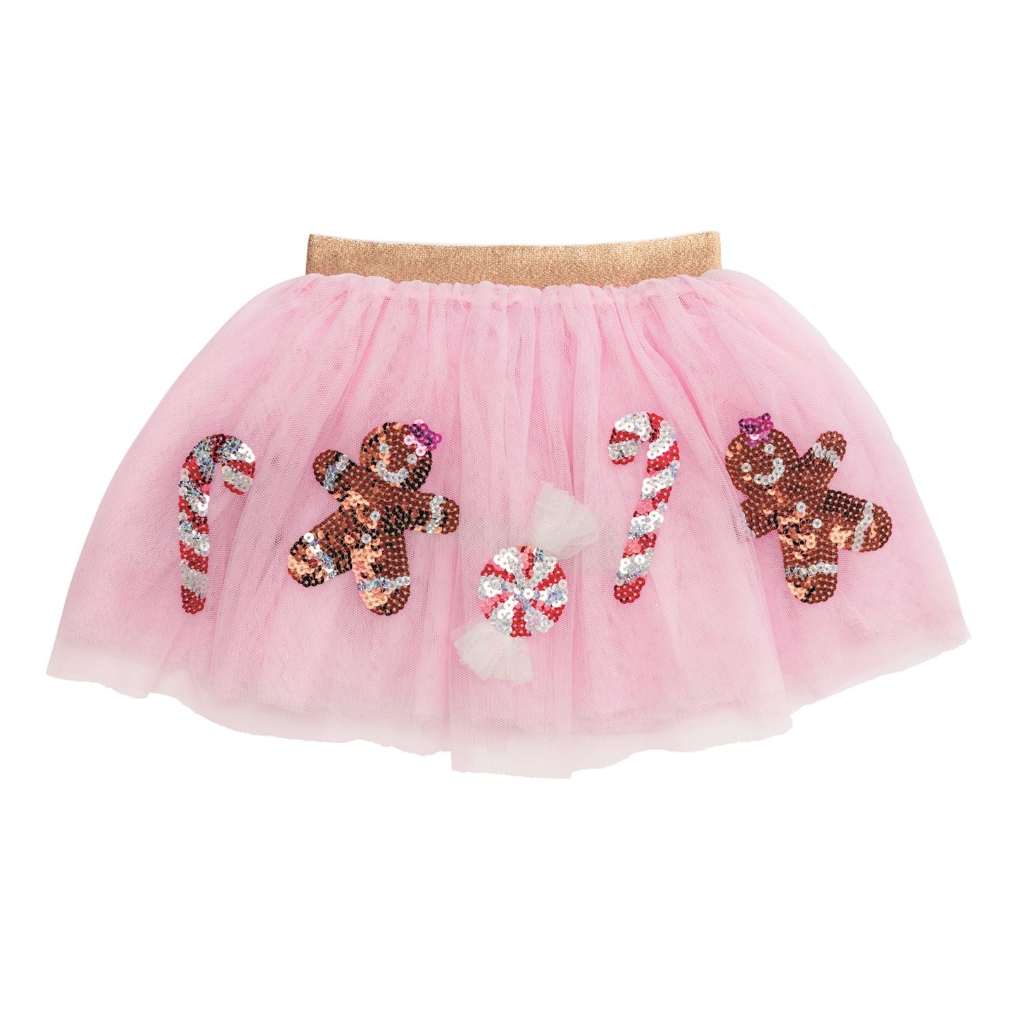 Mud Pie Pink Candy Cane & Gingerbread Tutu