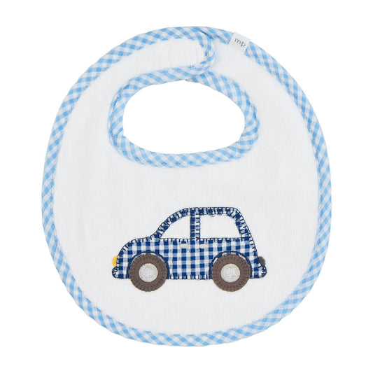 Mud Pie Car Applique Terry Bib
