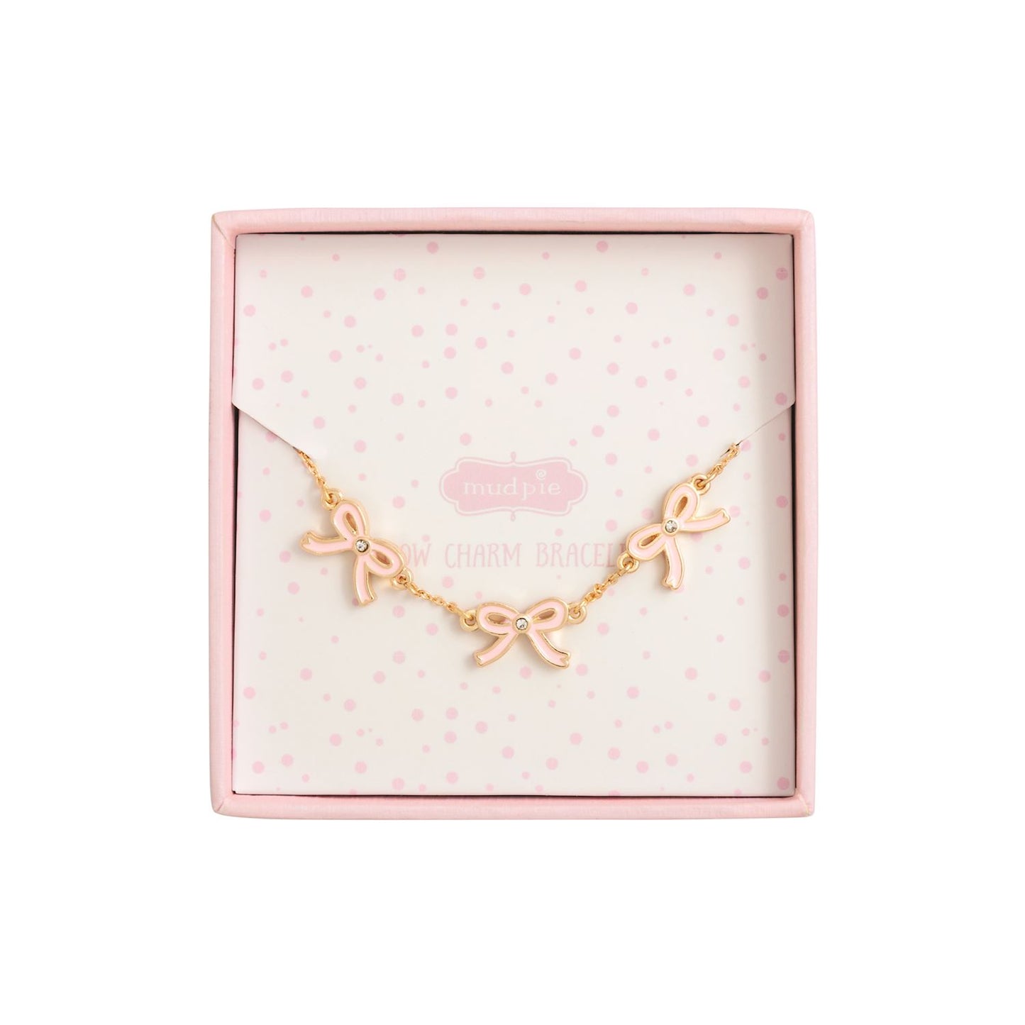 Mud Pie Bow Charm Bracelet