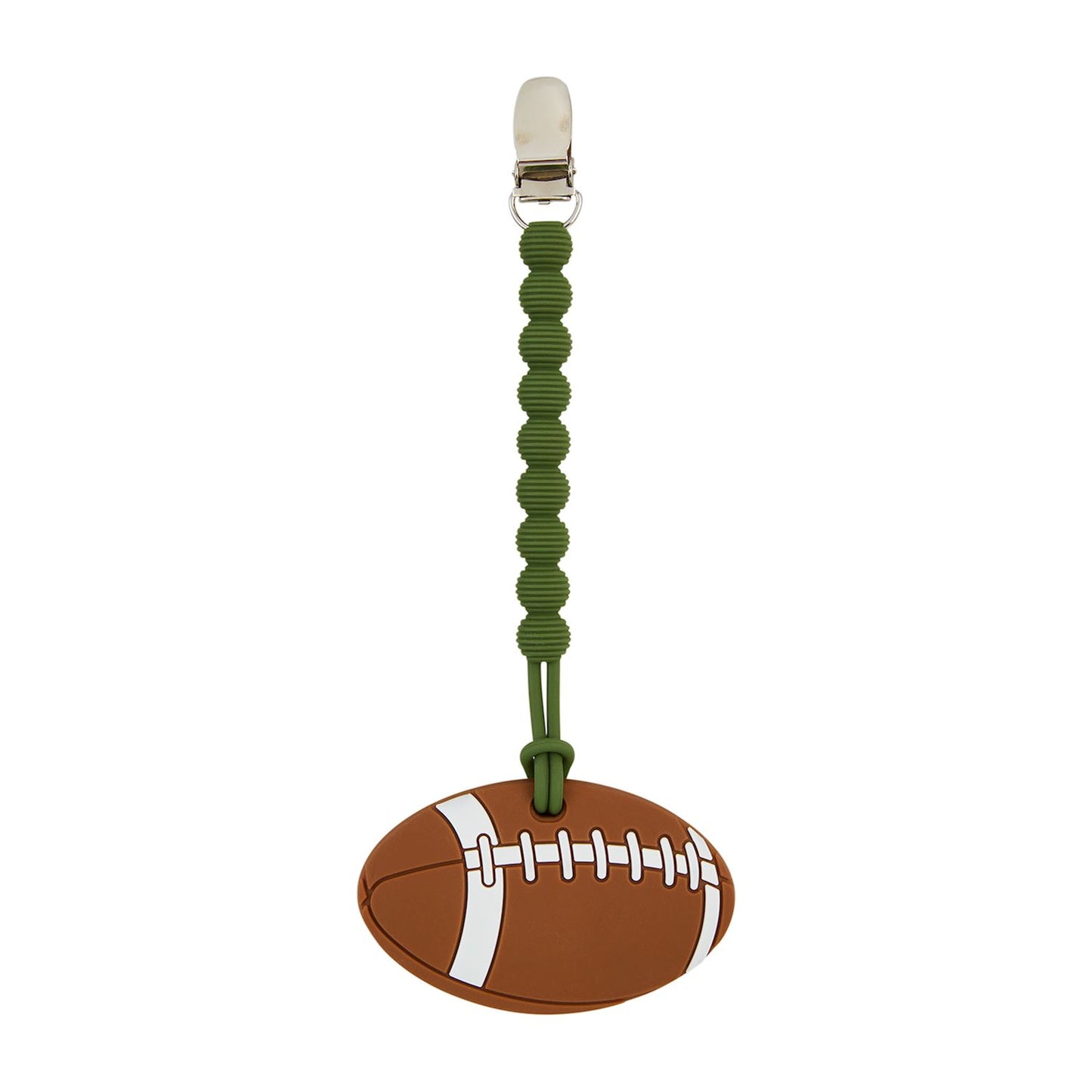 Mud Pie Football Clip On Teether