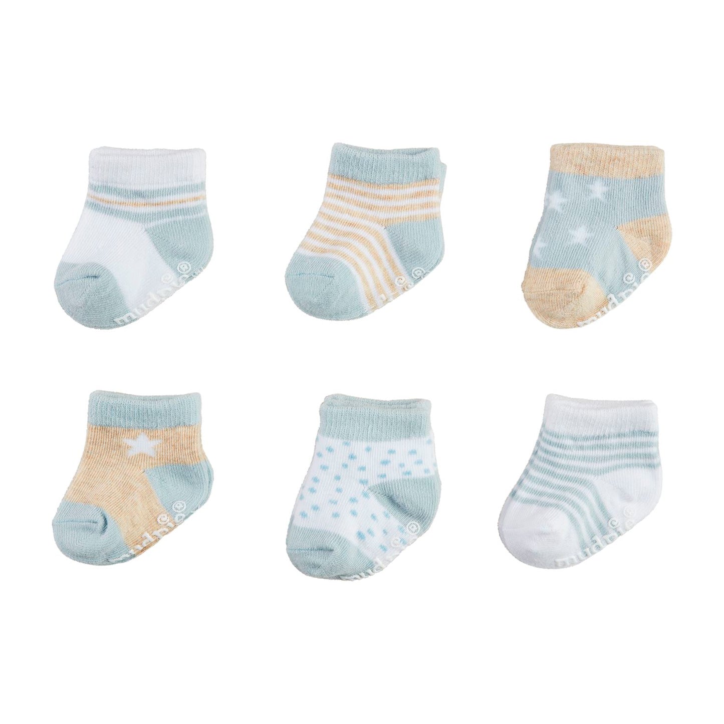 Mud Pie Blue Baby Socks