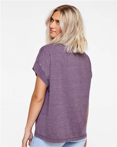 Plum Vintage Wash Relaxed Tee