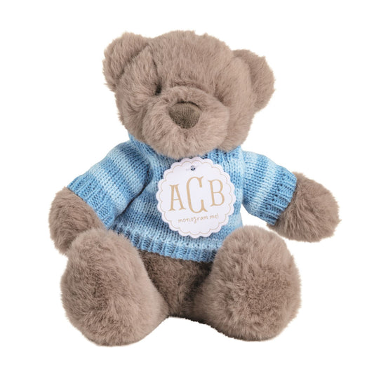 Mud Pie Monogram Baby Bear Plush Pal