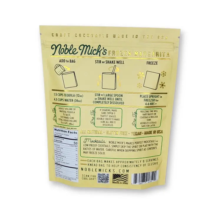 Noble Mick's Margarita Frozen Cocktail Mix