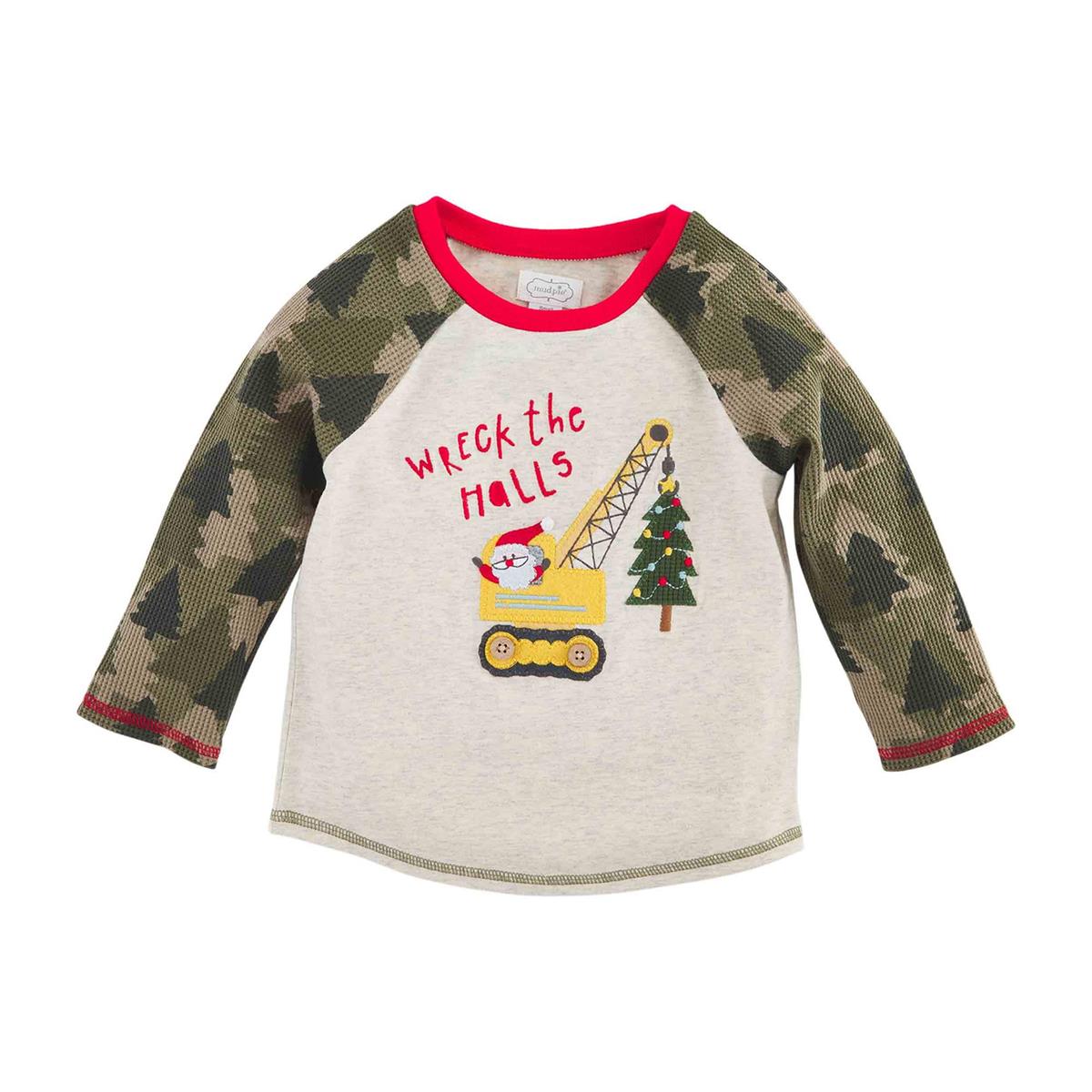 Mud Pie Wreck the Halls Toddler Tee Rhinestone Ranch