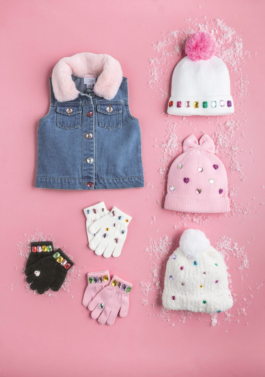 Mud Pie Rhinestone Beanie Hats