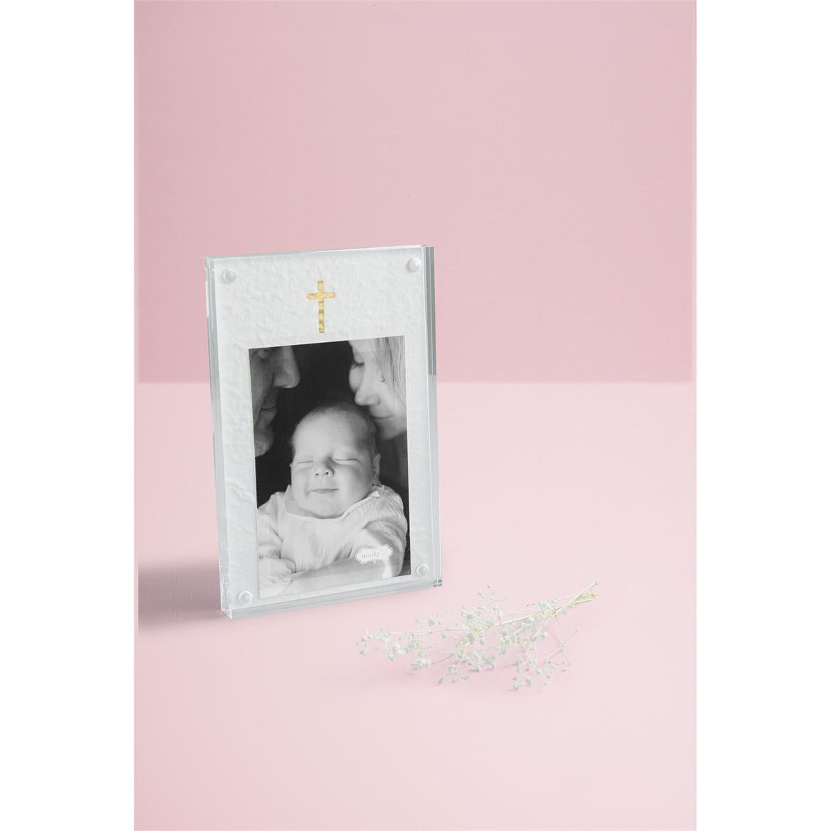 Mud Pie Cross Acrylic Frame