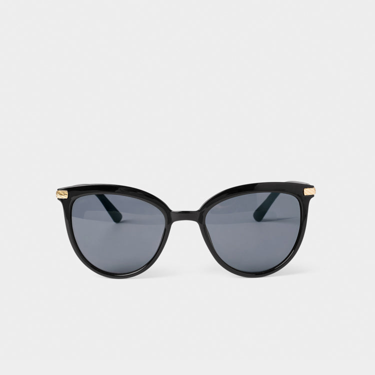 RAVELLO SUNGLASSES | Black | 1 3/4" x 5 3/4" x 5 1/2"