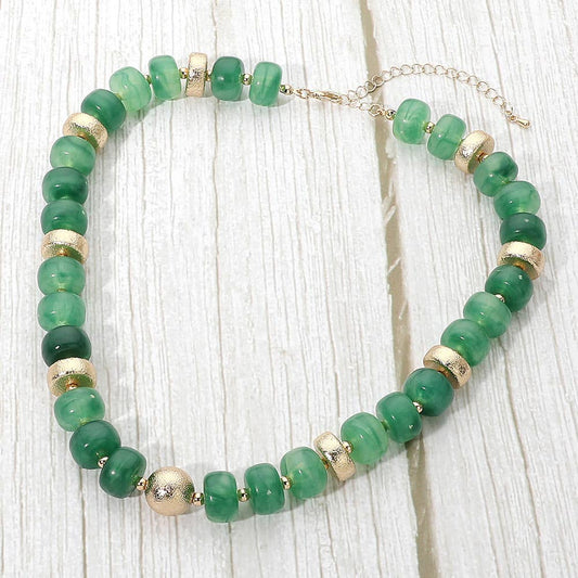 Bold Chunky Beaded Statement Necklace