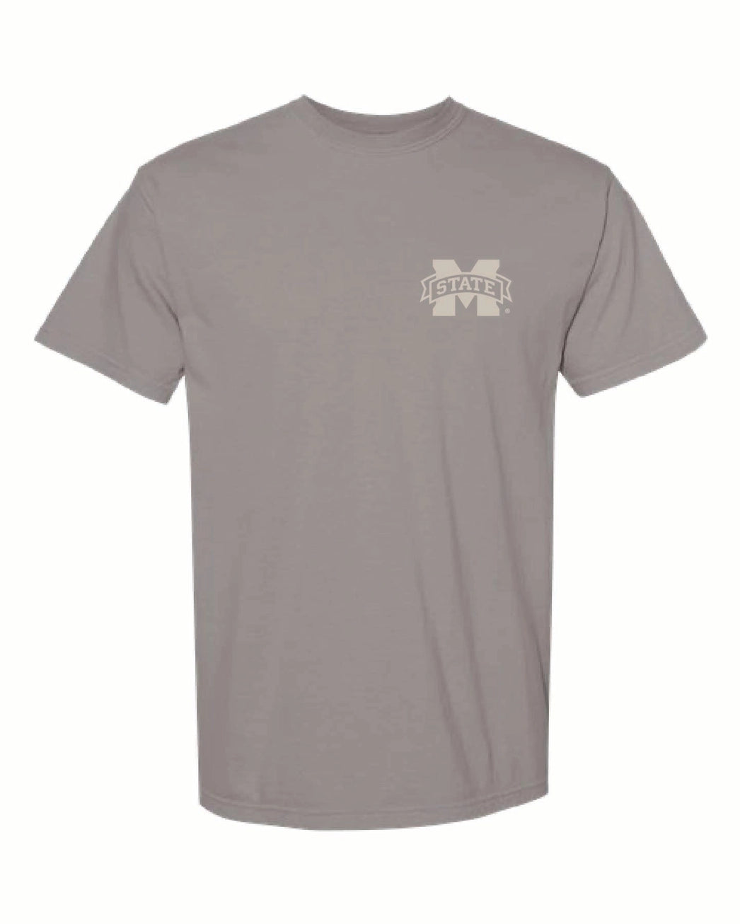 Grey Camo MSU State Short Sleeve