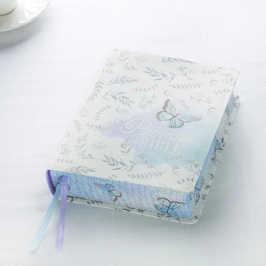 Purple Print Faux Leather KJV My Promise Bible