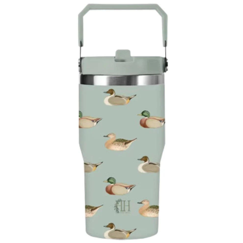 Hamner Hill Vintage Ducks Straw Cup