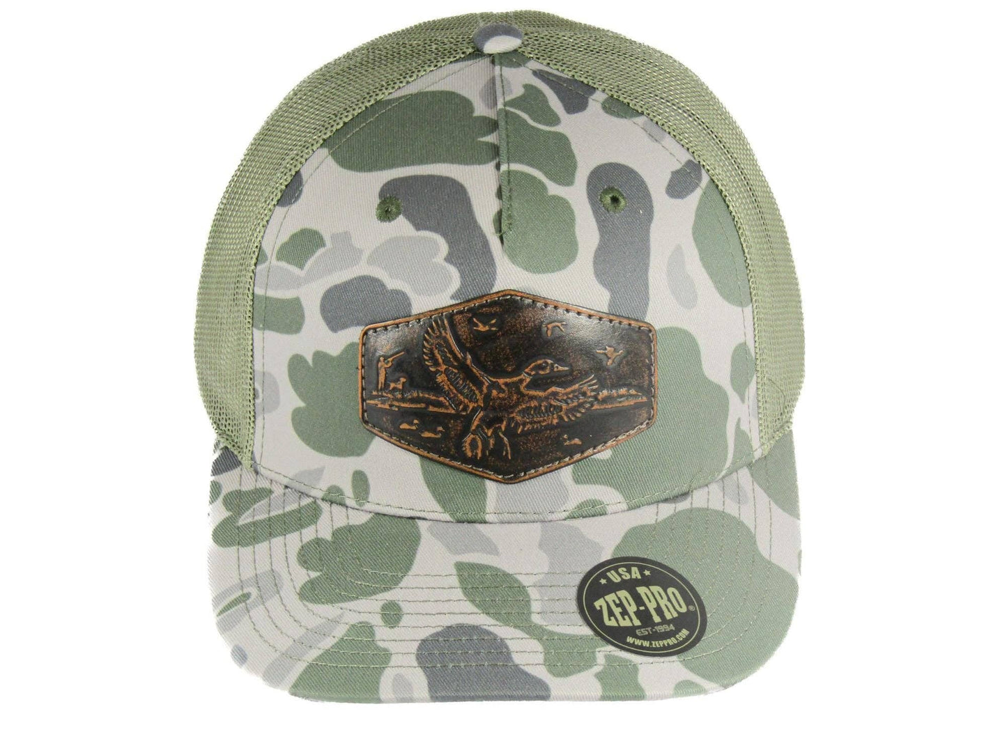 Green, Gray, & Camo Mallard Trucker Hat