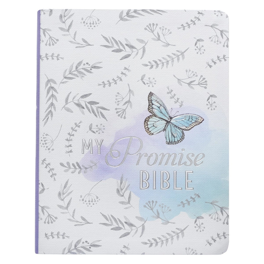 Purple Print Faux Leather KJV My Promise Bible