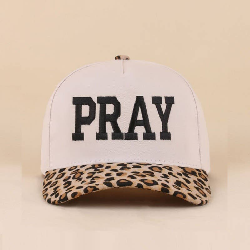 Leopard Pray Two Tone Hat