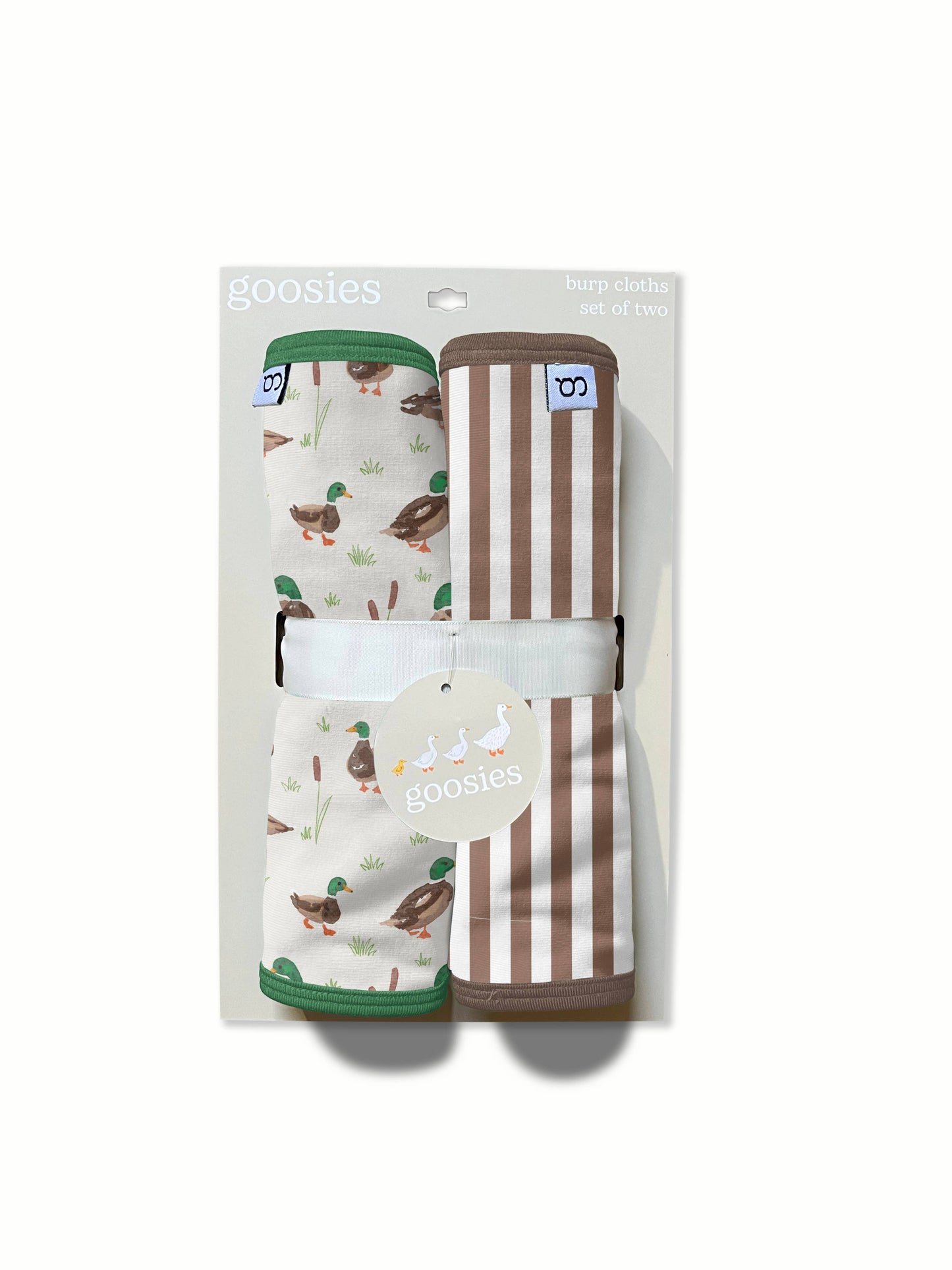 Mallard Drake Ducks Burp Cloth Set
