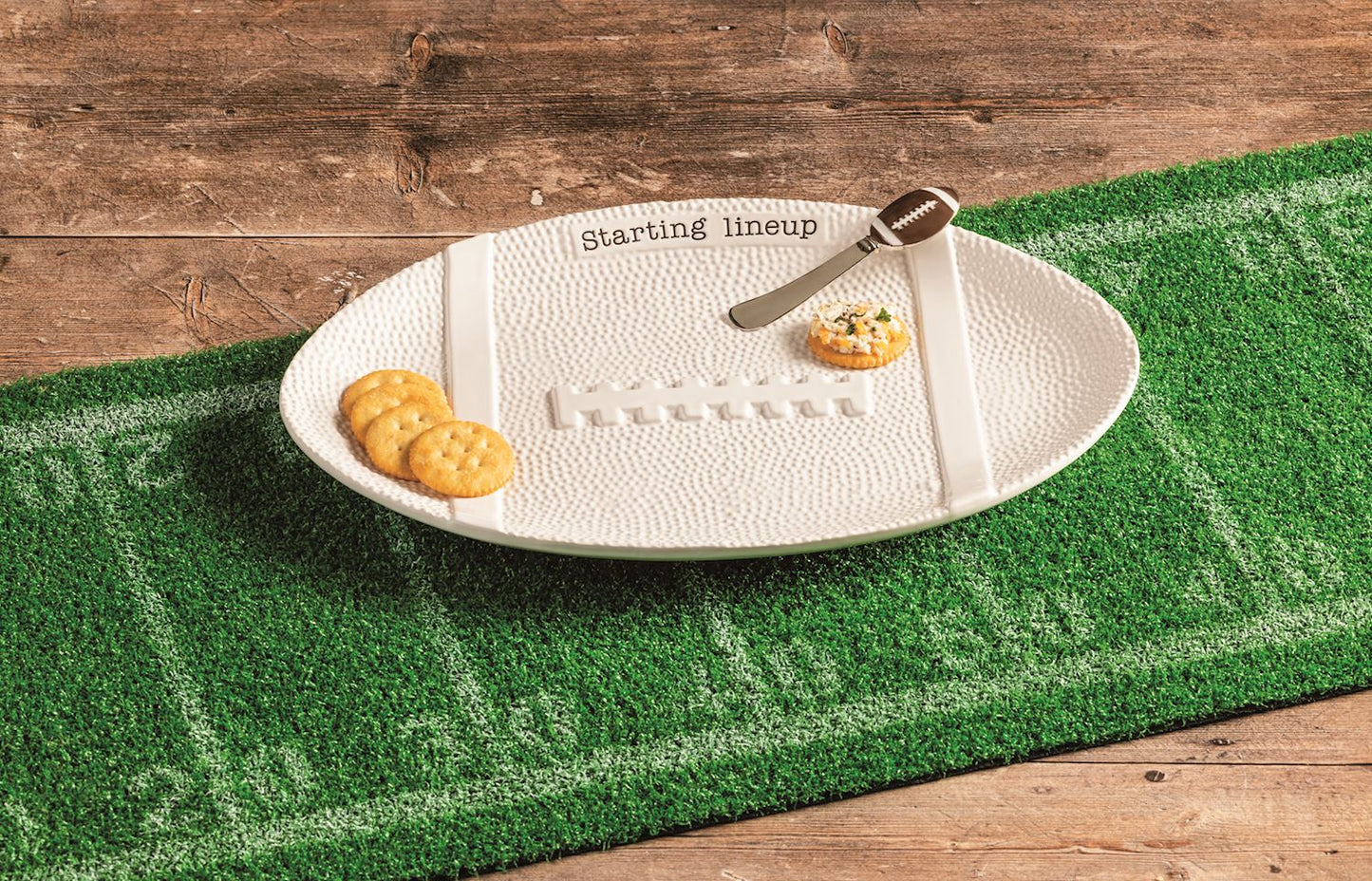 Mud Pie Football Platter