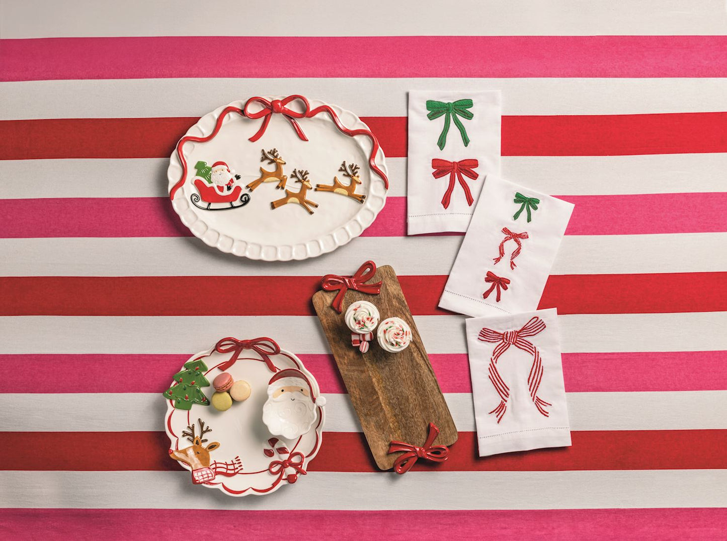 Mud Pie Santa Sleigh Platter