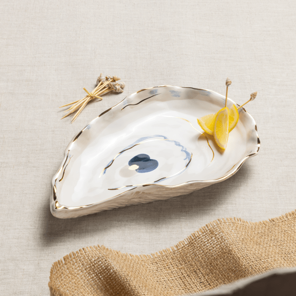 Mud Pie Small Oyster Platter Pick Set