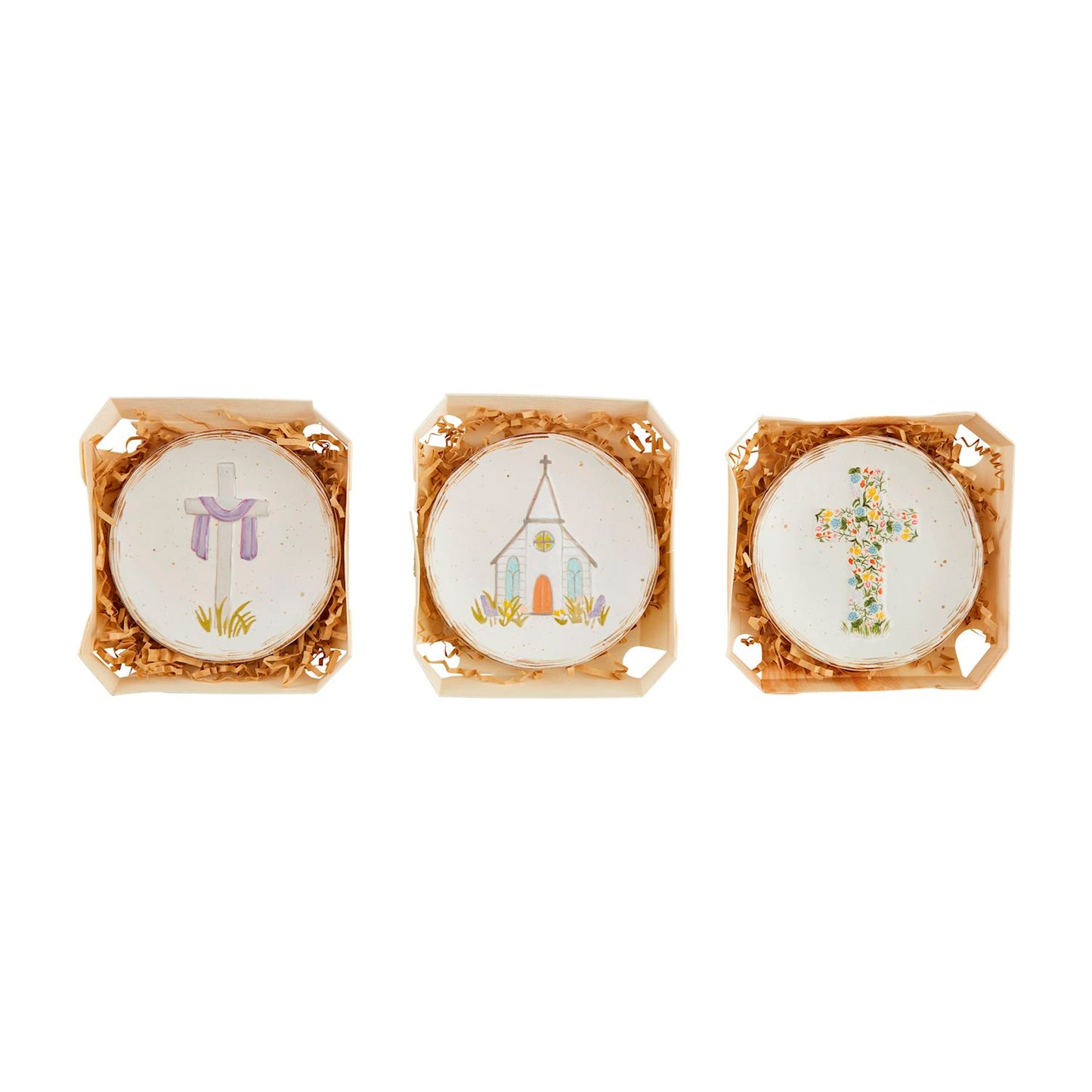 Mud Pie Cross & Church Trinket Dishes