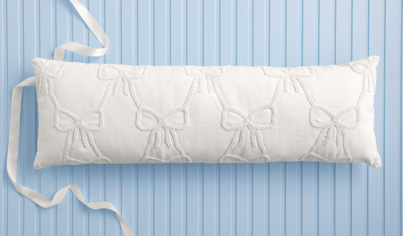 Mud Pie Bow Lumbar Pillow