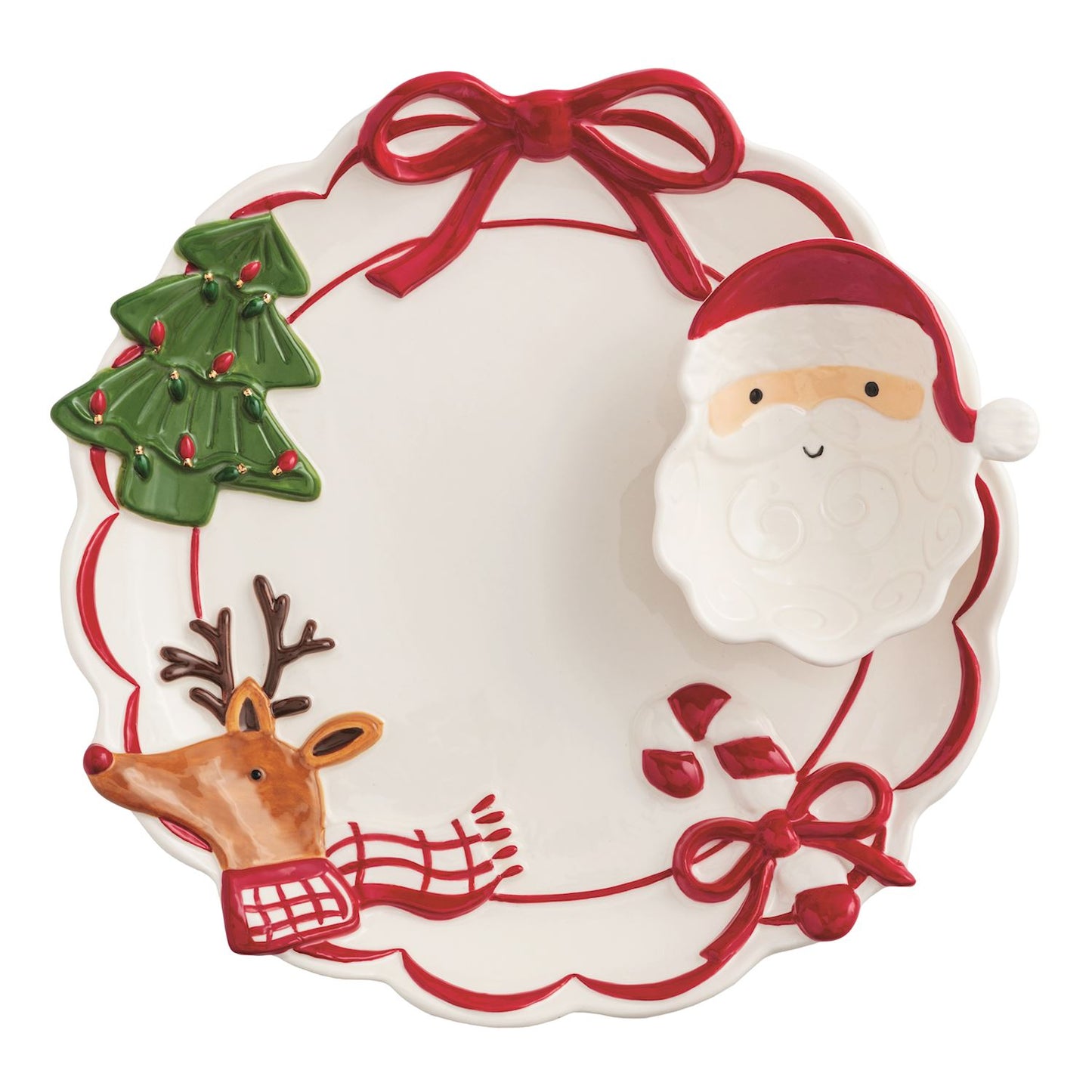 Mud Pie Whimsy Christmas Chip & Dip Server