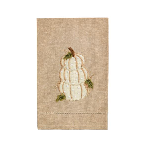 Mud Pie Pumpkin French Knot Towels