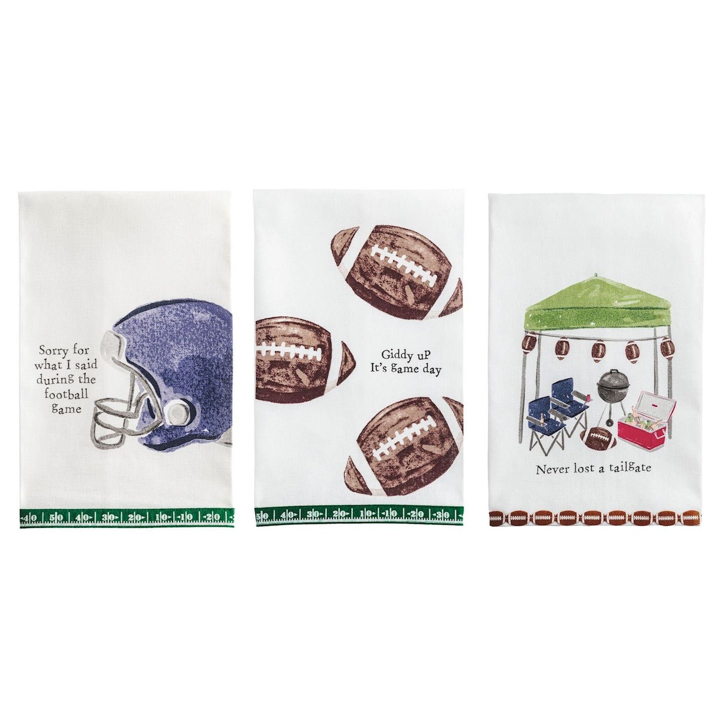 Mud Pie Football Tailgate Towels