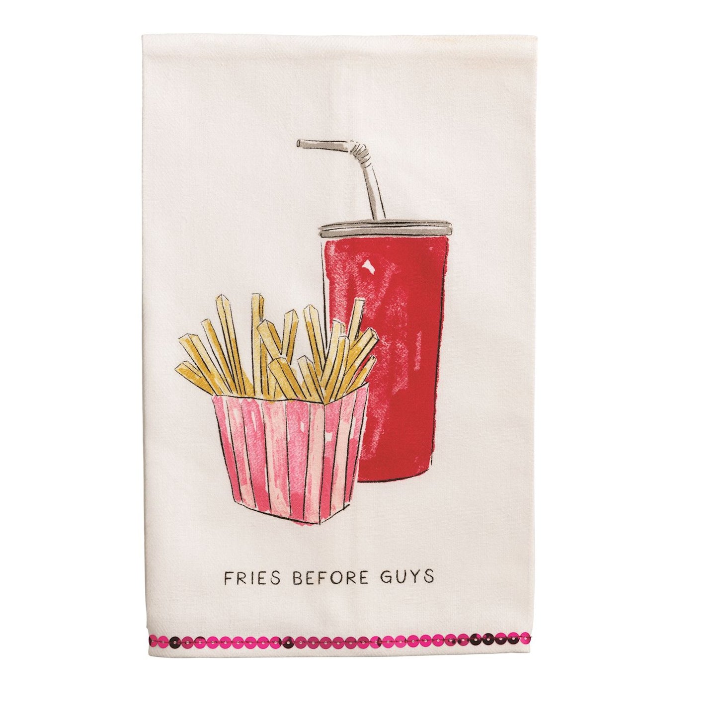 Mud Pie Valentine's Sequin Towels
